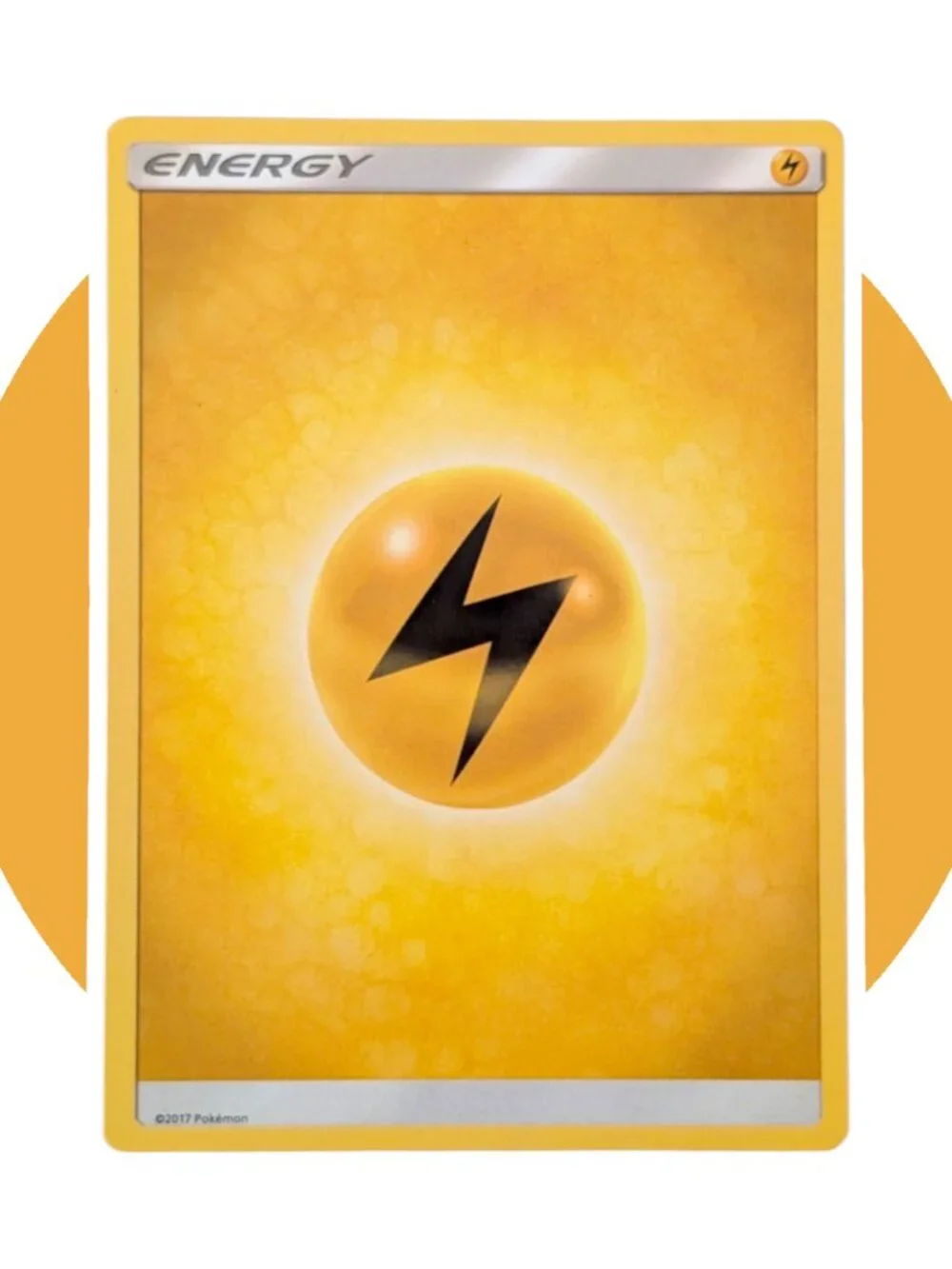 Anime Pokémon Vinyl Sticker (A32): Magnemite with Lightning Energy Card